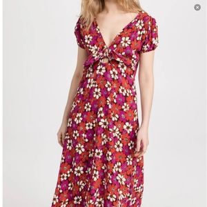 Faithfull the Brand Midi Dress Size 8 NWT